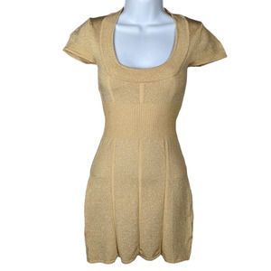 Elegant Gold Women's Dress